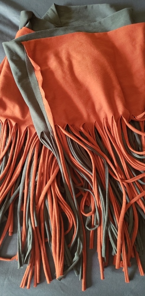 Infinity fringe scarf